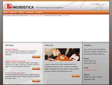 Tablet Screenshot of neogistica.com